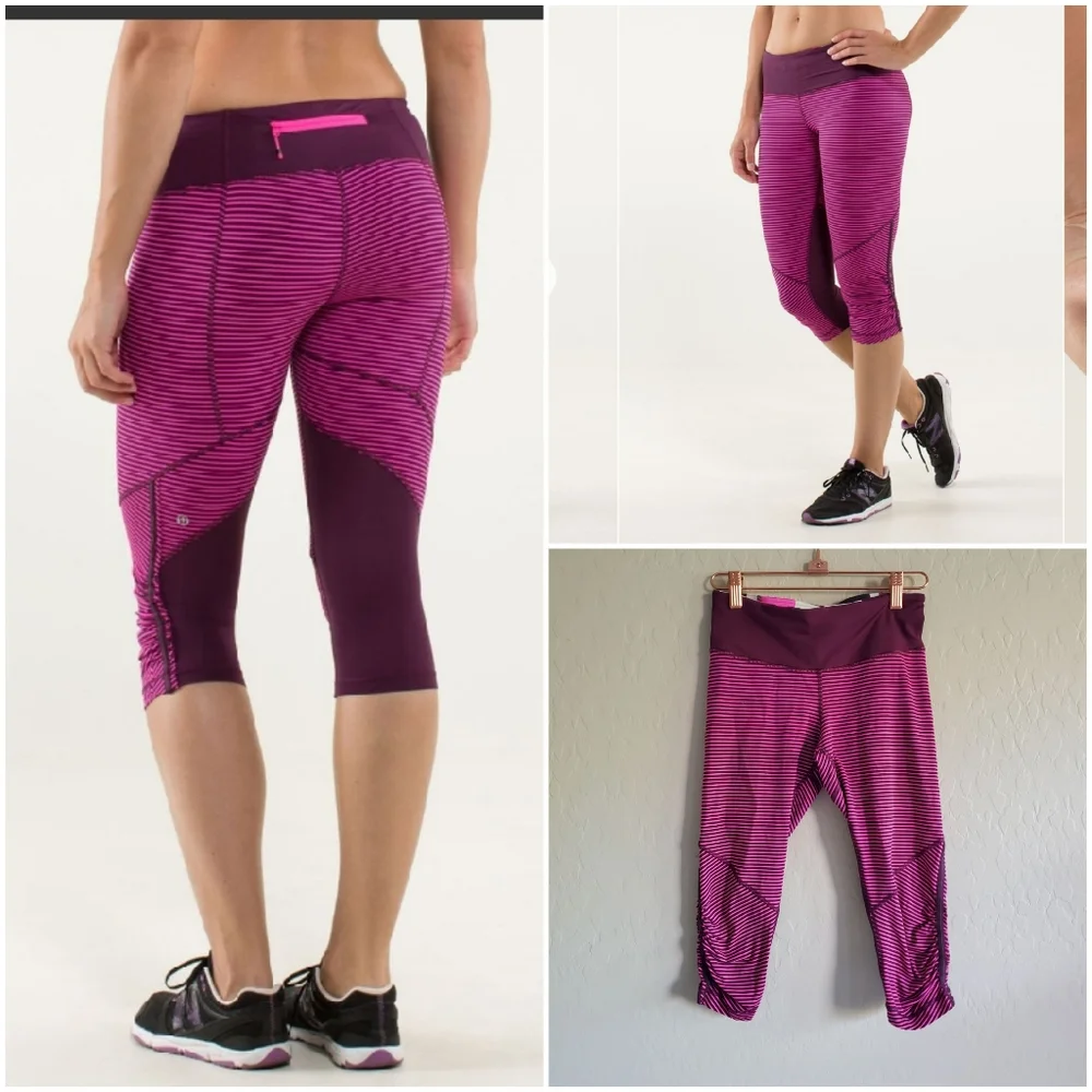 Lululemon Run for your Life‎ Crop Sz 4